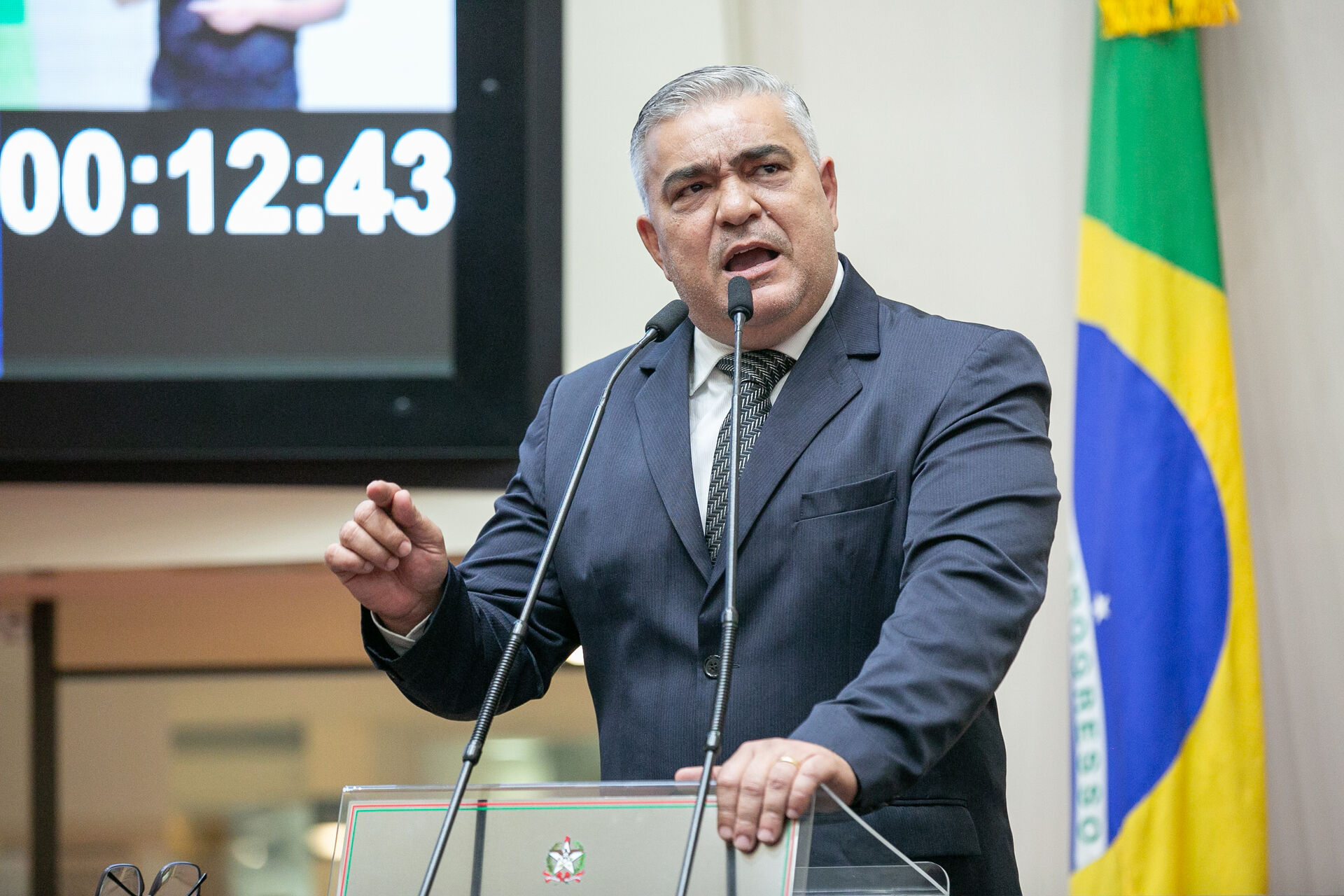 Sargento Lima na tribuna da Assembleia