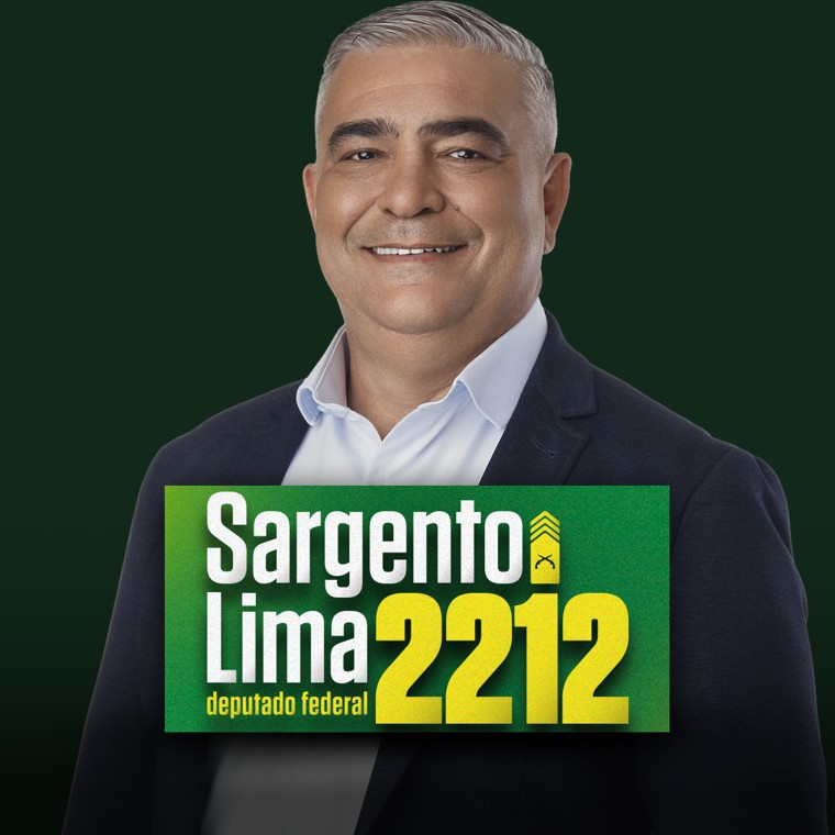 Exemplo de foto de perfil com a moldura Sargento Lima 2212